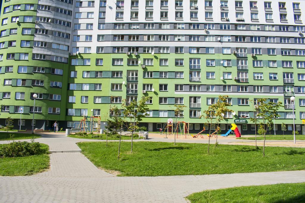 Jacuzzi Apartcomplex Kaskad, Панорамный Вид Центр Минска Exteriör bild